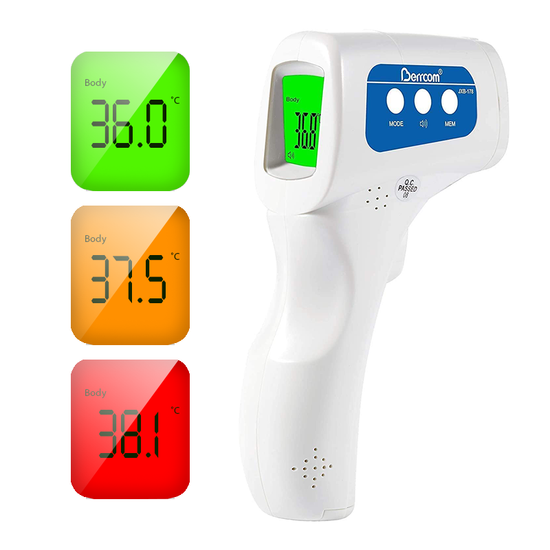 Digital Non-contact Infrared Thermometer Forehead Body Temperature Gun Backlight 
