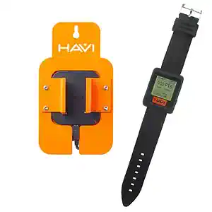 Monitor de vibración mano-brazo HAVi Watch con base de carga de pared