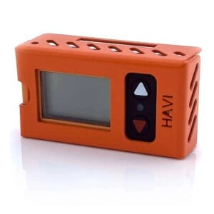Temporizador de disparo por vibración mano-brazo HAVi+ con estuche protector naranja